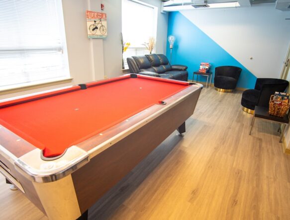 Cresmont Community Entertainment Room, Billiard Table Focus